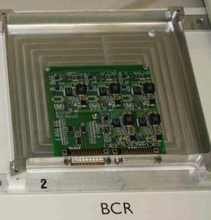 Battery Charge Regulator - this unit controls all on-board DC power, supplying discrete voltages to each module