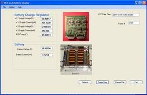 Sample screen output from Telemetry program during ground testing.